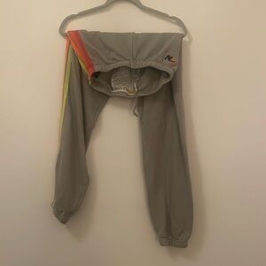 Women’s aviator nation grey sweatpants size S